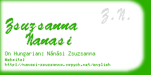 zsuzsanna nanasi business card