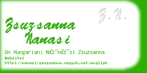 zsuzsanna nanasi business card